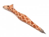 Holzkugelschreiber - Giraffe, ca. 20cm
